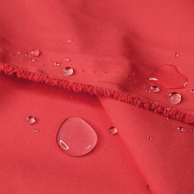 Summer Rain Red Polyester Nylon Peachskin Fabric Jacket Fabric