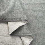Sunday Softs Grey Cotton British Terry Knit Jersey Fabric Fold
