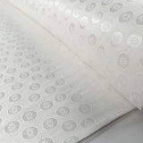 Sundial polyester elastane ivory floral pattern satin lightweight dress fabric bolt