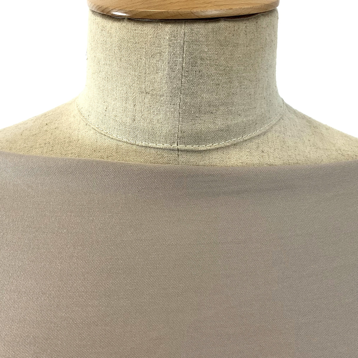 Super Drape Beige Superb Twill Draping Viscose Dress Fabric Close Up