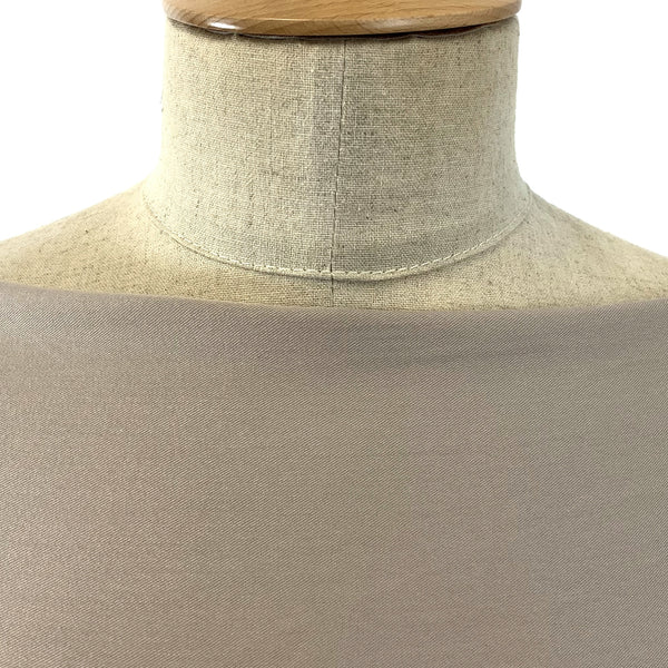 Super Drape Beige Superb Twill Draping Viscose Dress Fabric Close Up