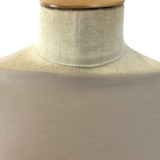 Super Drape Beige Superb Twill Draping Viscose Dress Fabric Close Up
