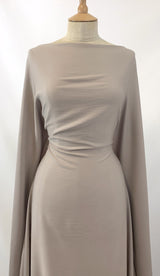 Super Drape Beige Superb Twill Draping Viscose Dress Fabric Dress