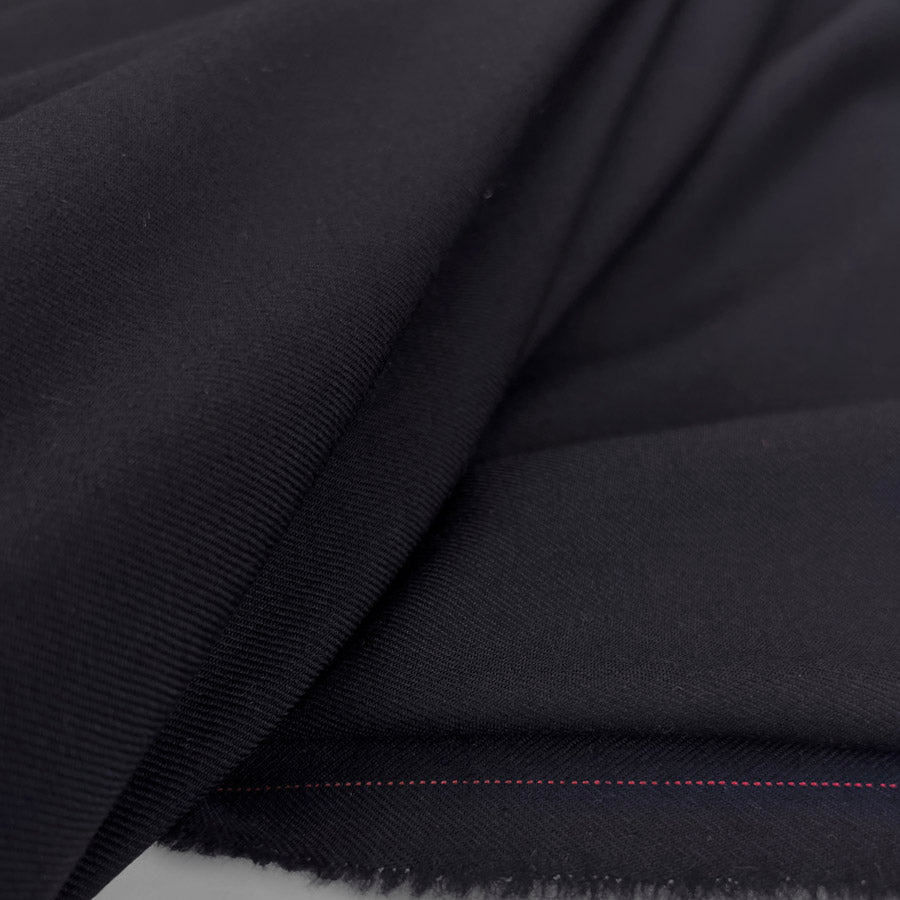 Super 80 S Worsted Wool Fabric Navy British Worsted Wool  Cu2