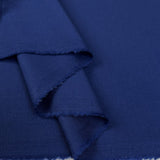 Super Smart Blue Wool Elastane Stretch Suiting Fabric Fold