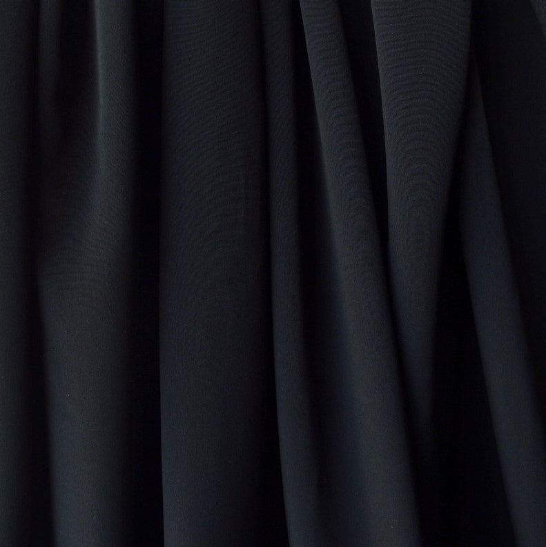 Supercali Black Polyester Silk D