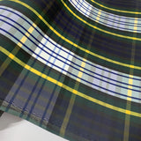 Supercheck Tartan Check Yellow Blue White Navy Water Repellent Fabric R