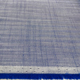 Superfine Herringbone Stripe Cotton Shirting Fabric Oekotex Oh I Say Blue Roll
