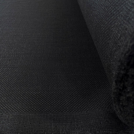 Superfine Wool Suiting Fabric Black Omega Roll