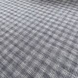 Superfine Wool Suiting Fabric Grey Overcheck Suits You Sir