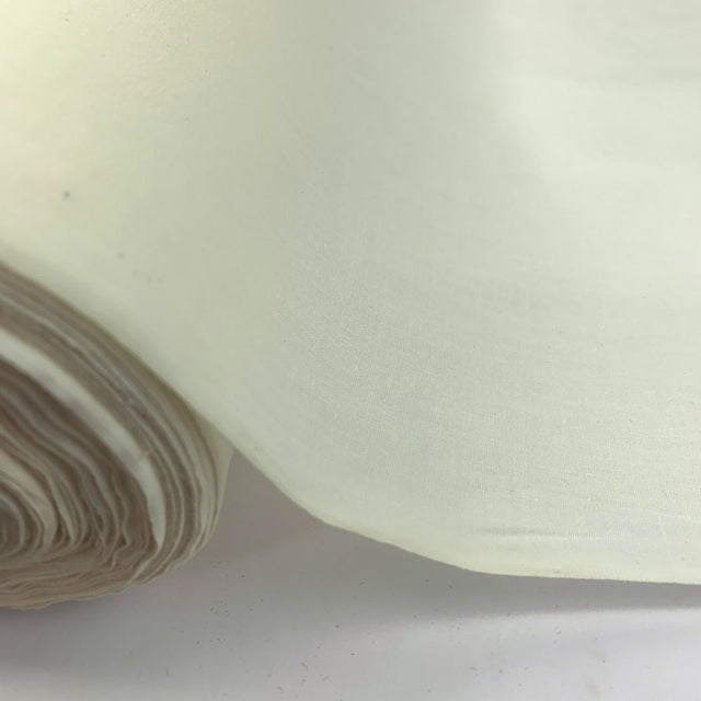 Superior Quality Plain Polycotton Cream Fabric Roll