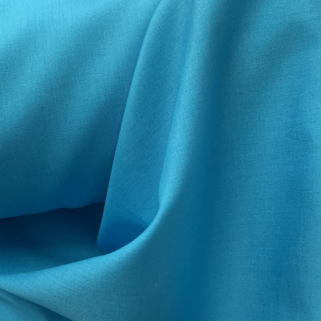 Superior Quality Poly Cotton Peacock Plain Poly Cotton Fabric Close Up Fabric Photo