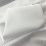 Superior Quality Poly Cotton Poplin White Plain Dyed Poly Cotton Poplin Shirting Fabric Close Up Drape Fabric Photo