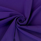 Superior Satin Crepe Deep Purple Dark Purple Polyester Crepe Dress Fabric Close Up Drape Fabric Photo