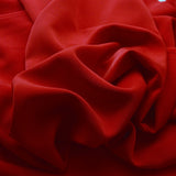 Superior Satin Crepe Red Red Superior Satin Crepe Dress Fabric Cu