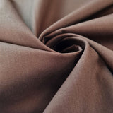 Superior Quality Plain Poly Cotton Fabric Brown Twist
