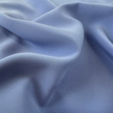 Superior Satin Crepe Wedgewood Blue Polyester Elastane Dress Fabric