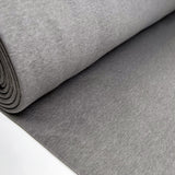 Superior Sweatshirt Grey Marl Cotton Polyester Knitted Jersey Heavy Jogger Fabric Bolt