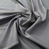 Supersonic Grey Pima Cotton Lawn Plain Woven Shirting Fabric