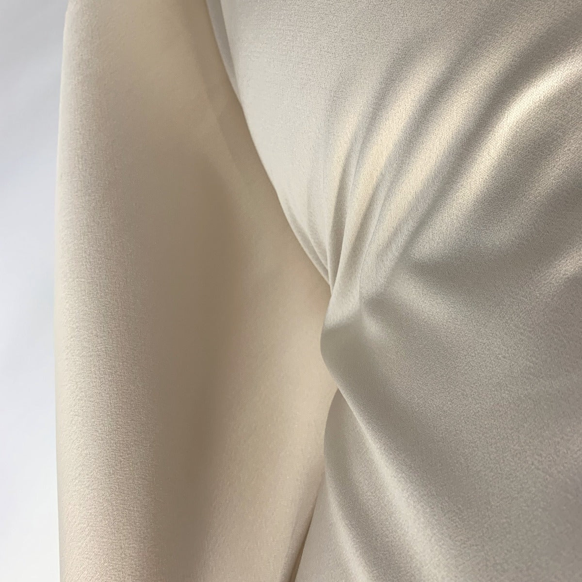 Supreme Champagne Satin Backed Matte Crepe Dress 2