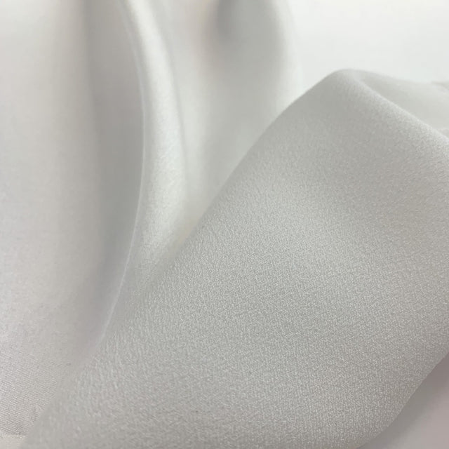 Supreme Soft White Gorgeous Satin Back Crepe Special Occasion Dresses Back