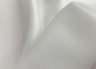 Supreme Soft White Gorgeous Satin Back Crepe Special Occasion Dresses Back