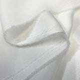 Supreme Soft White Gorgeous Satin Back Crepe Special Occasion Dresses Fold 3