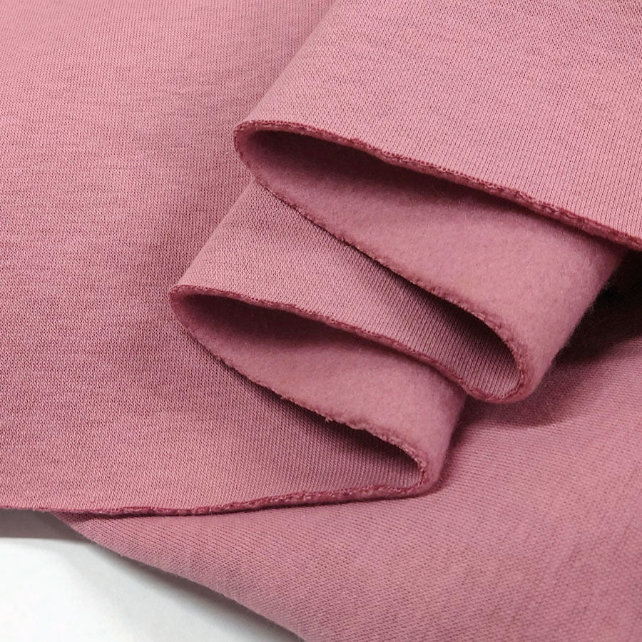 Sweatshirt Rose Pink Plain Poly Cotton Knitted Sweatshirting Jogger Fabic Close Up Fabric Photo