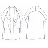 Sydney Jacket Pattern Tessuti Sketch