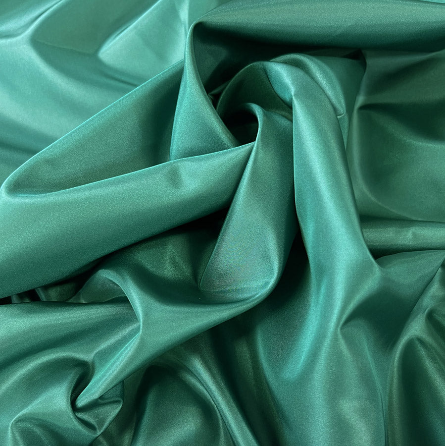 Taffeta Dressmaking Fabric Plain Taffy Emerald Green