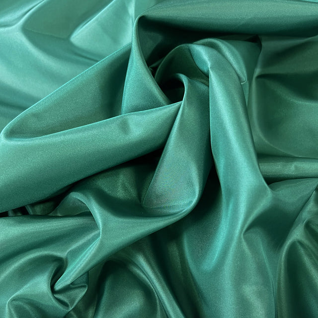 Taffeta Dressmaking Fabric Plain Taffy Emerald Green