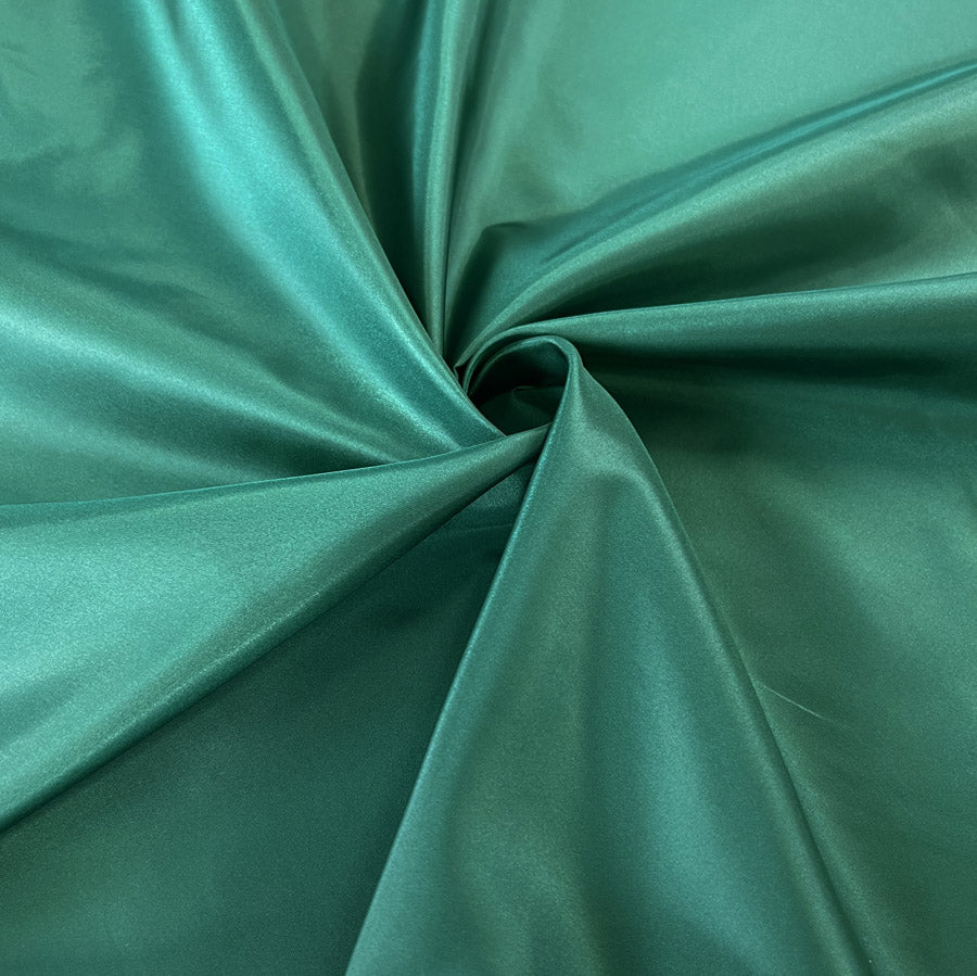 Taffeta Dressmaking Fabric Plain Taffy Emerald Green Twist