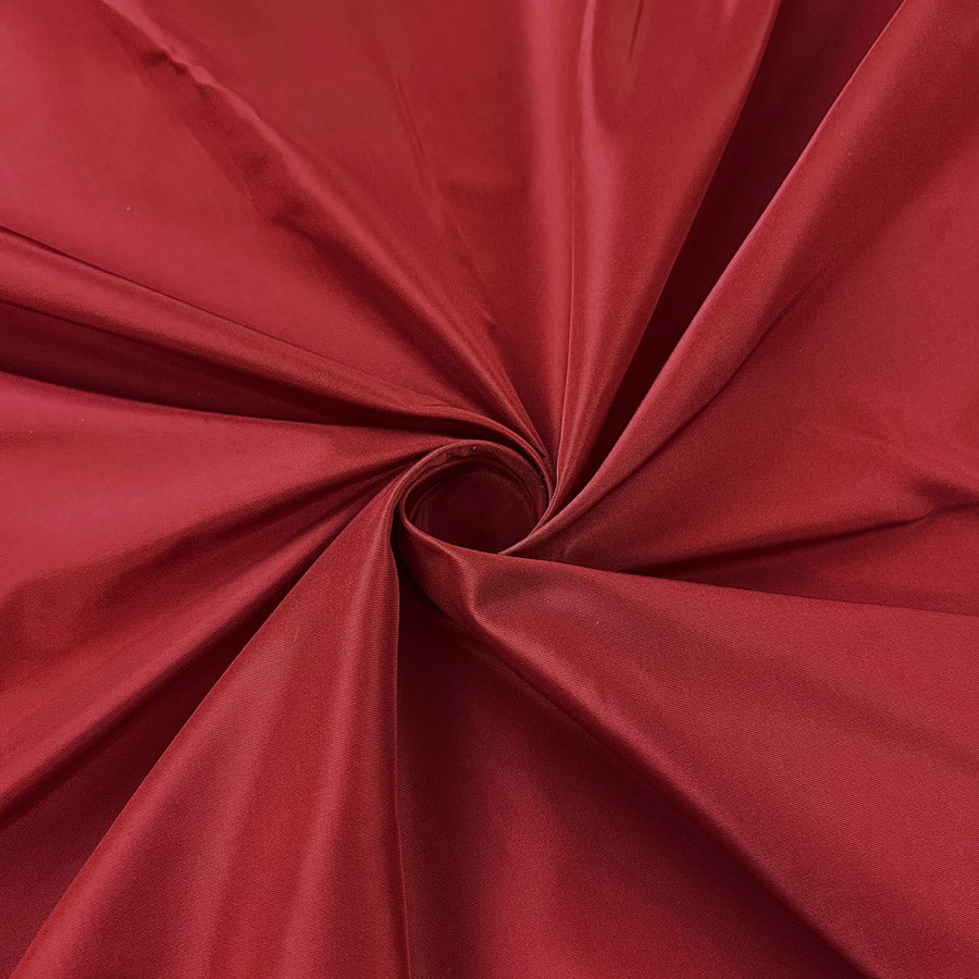 Taffeta Dressmaking Fabric Plain Taffy Ruby Red Twist