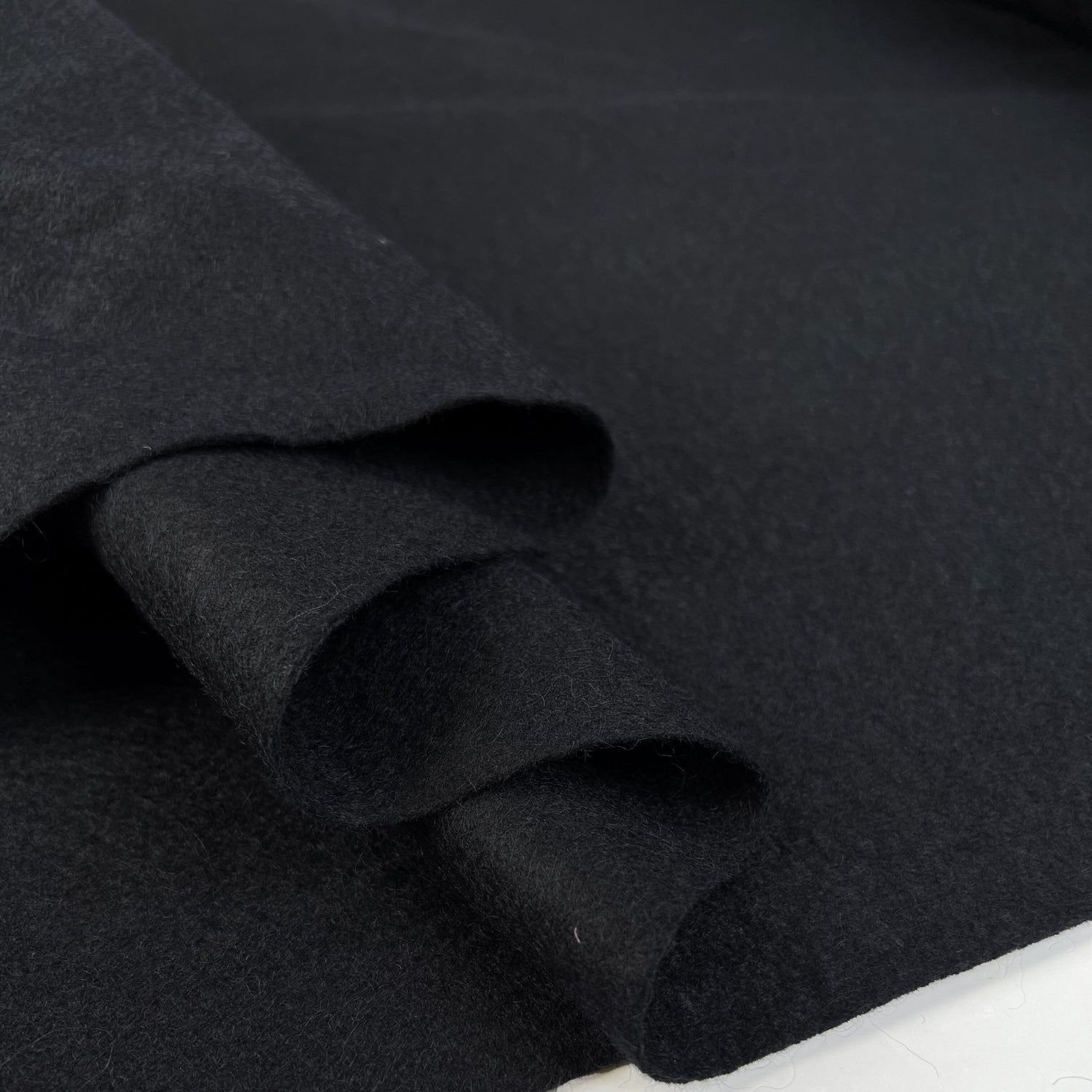 Tailor S Wool Viscose Blend Collar Interfacing Black Fold