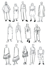 Tauko sewing pattern magazine issue no 1 sketch
