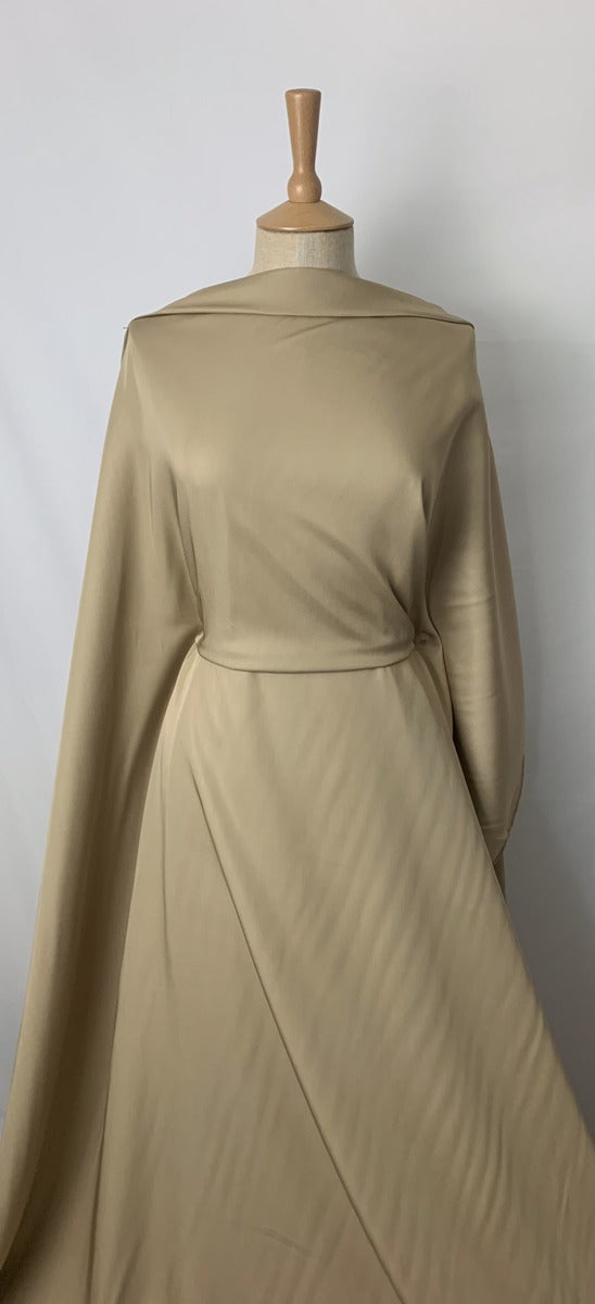 Tencel Beige Beige Gold Twill Shirting Mateirial Dress