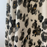 Tencel Lawn Timeless Sustainably Sourced Lawn Fabric Abstract Animal Print Black Cream Drape