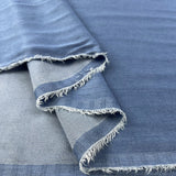 Tencel Feel Denim Chambray Sky Blue Viscose Lightweight Plain Woven Shirting Fabric Fold