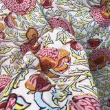 Tencel Lawn Clementine Ivory Floral Woven Dress Fabric
