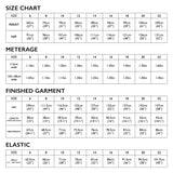 Tessuti Bailee Shorts Sewing Pattern Uk 6 22 Size Chart