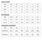 Tessuti Demi Pant Pattern Size Chart