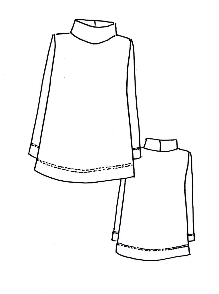 Tessuti Hazelwood Top Pattern Sketch