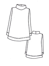 Tessuti Hazelwood Top Pattern Sketch
