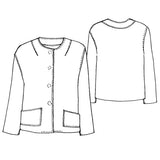 Tessuti lyon jacket pattern sketch