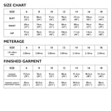 Tessuti Madden Skirt Pattern Uk 6 18 Size Chart