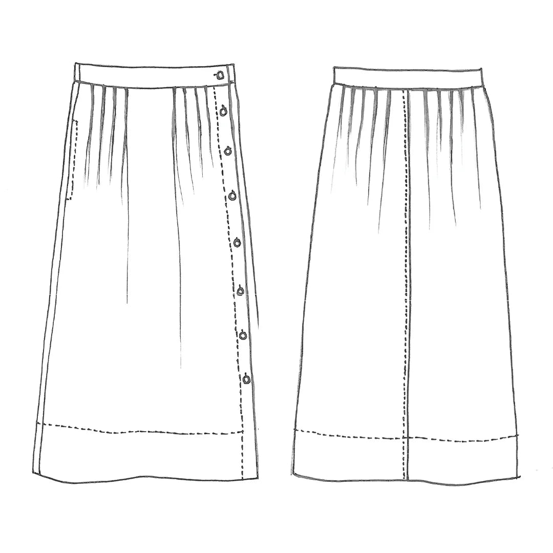 Tessuti Madden Skirt Pattern Uk 6 18 Sketch