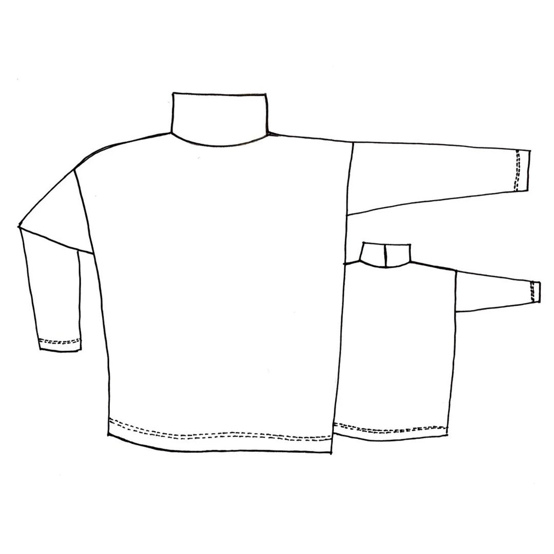 Tessuti Monroe Turtleneck Pattern Uk Xxs Xxl Sketch