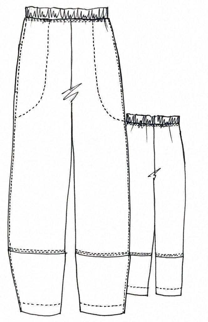 Tessuti Tamiko Pants Pattern Sketch 59B60902 5F47 4718 B54A 544C77B083Dc