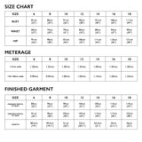 Tessuti Tavi Top Sewing Pattern Uk 6 18 Size Chart
