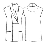 Tessuti torino vest pattern sketch